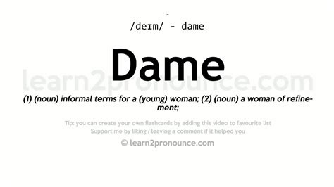 dame meaning slang|another word for dame.